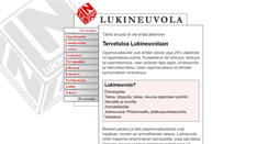 Desktop Screenshot of lukineuvola.fi